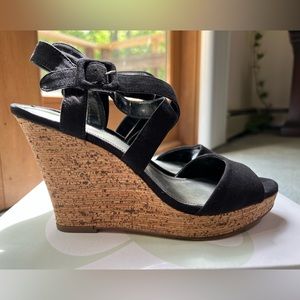 Style & Co. Allexus Black Wedge Heels